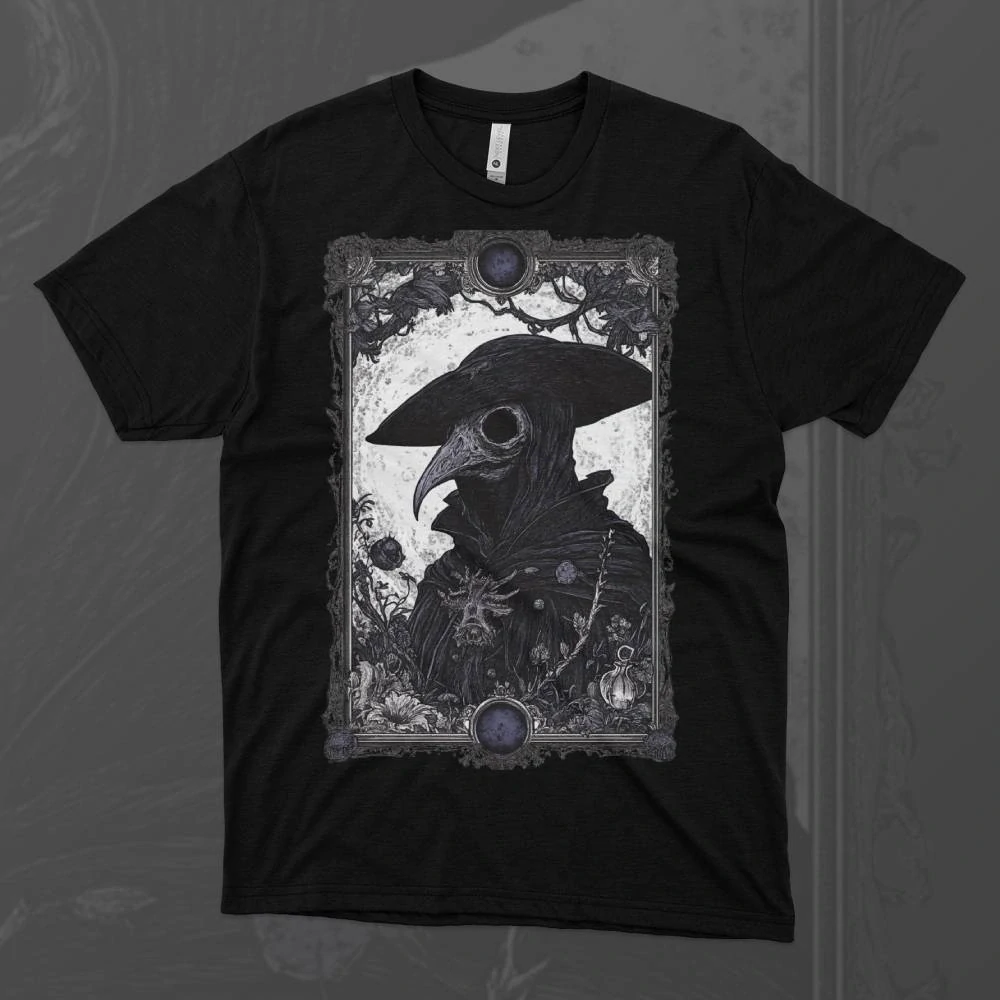 Dámské tričko - Beztvářný Doktor – Plague Doctor - Morový Doktor