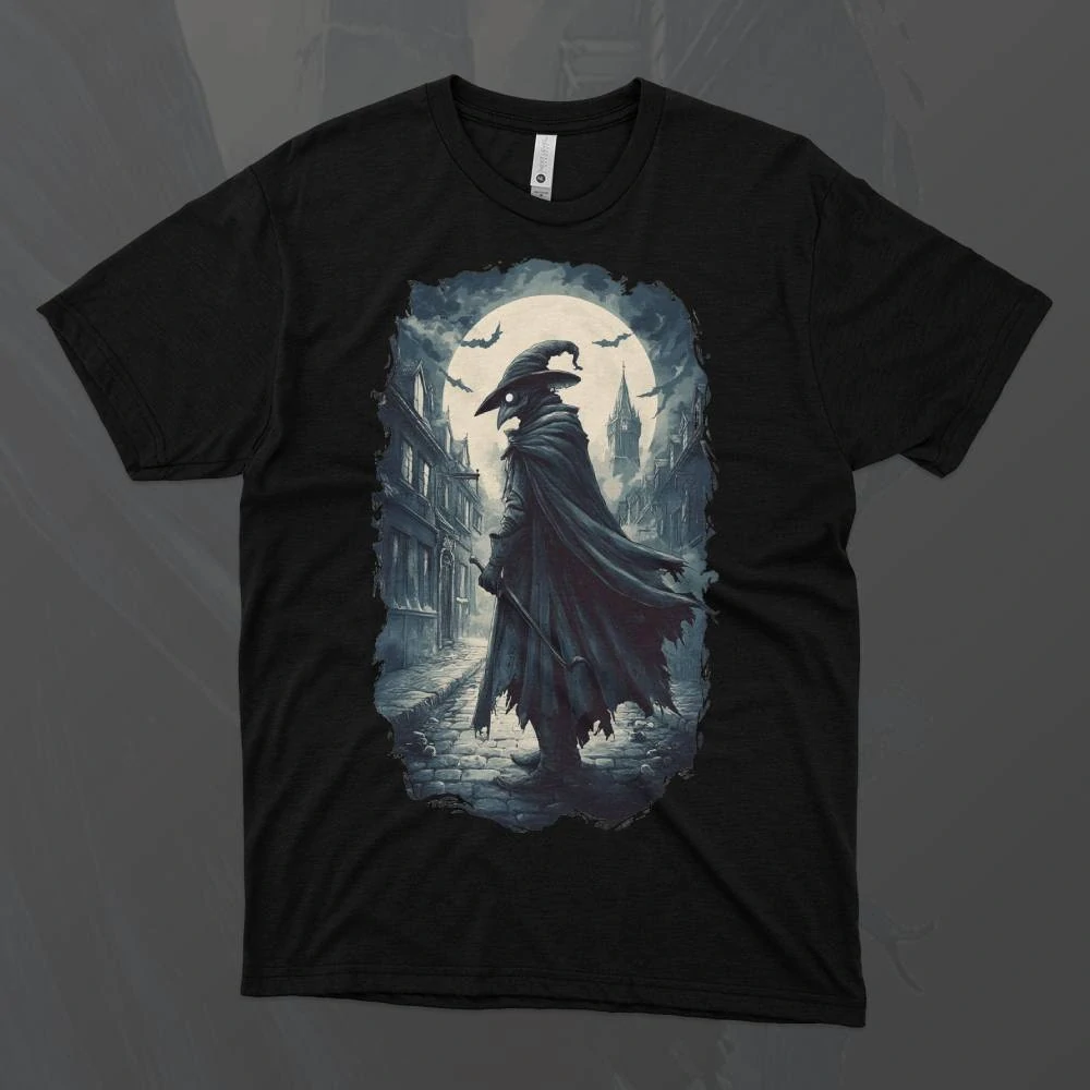 Dámské tričko - Stínový Léčitel – Plague Doctor - Morový Doktor