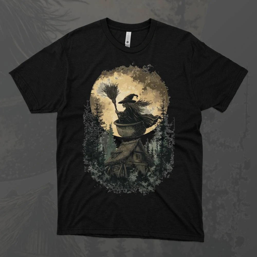 Pánské tričko - Baba Jaga – Pekelná Chýše