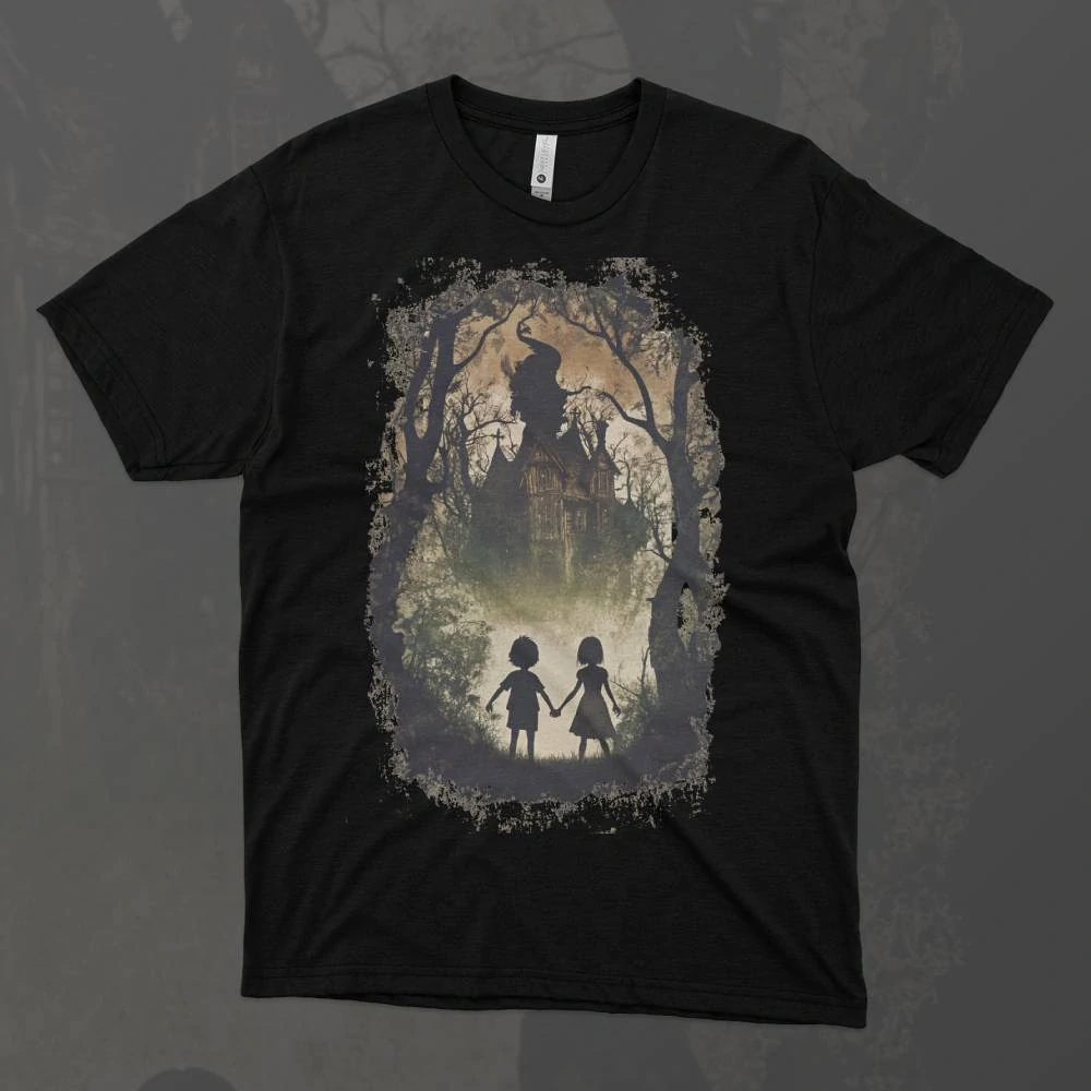 Dámské tričko - Jeníček a Mařenka - Temná Past