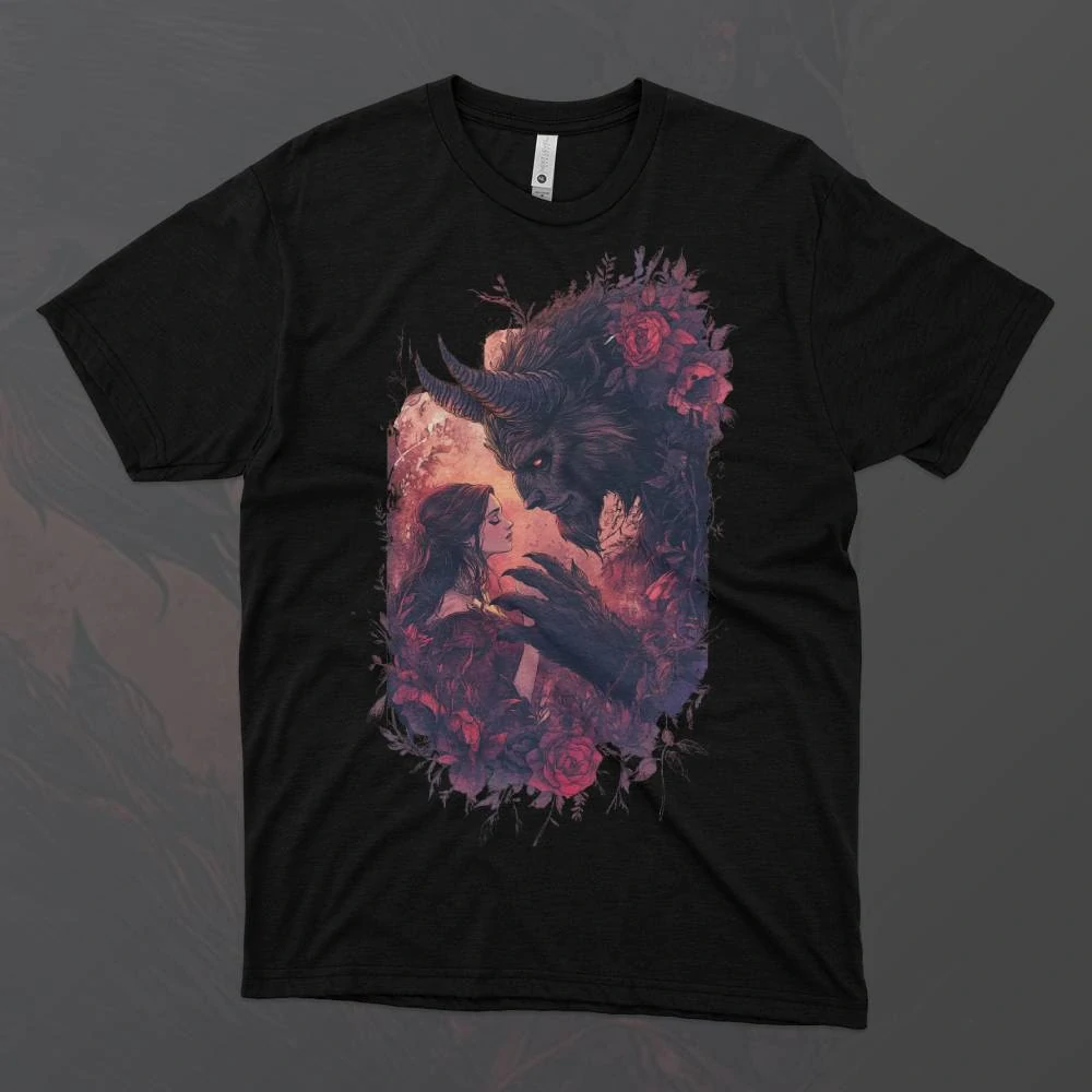 Dámské tričko - Kráska a Zvíře – Prokletá Růže