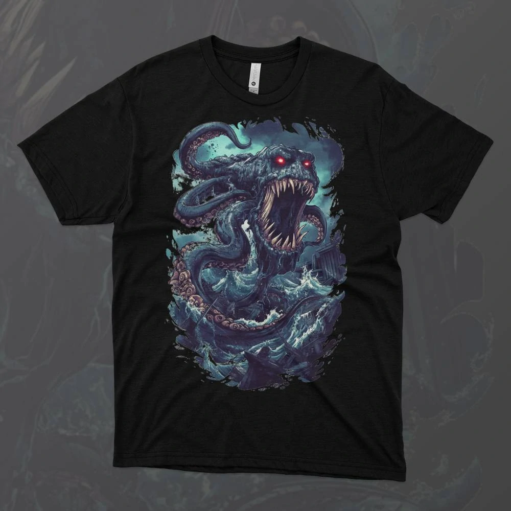 Dámské tričko - Kraken - Chapadla pod lodí