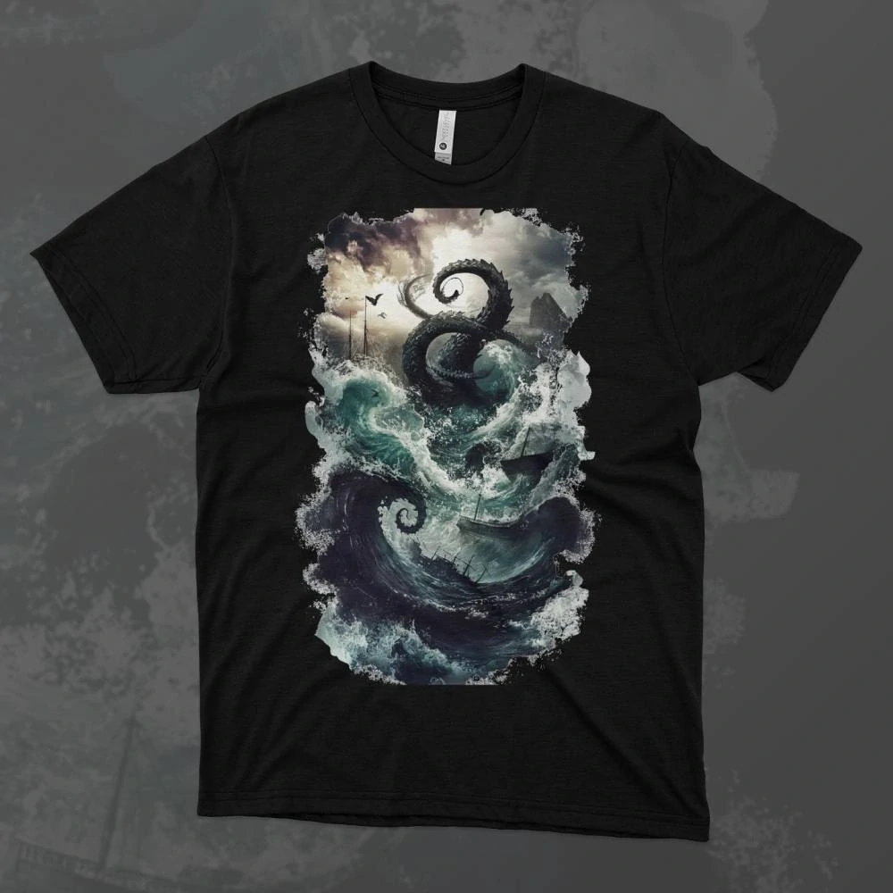 Pánské tričko - Kraken - Ticho před bouří