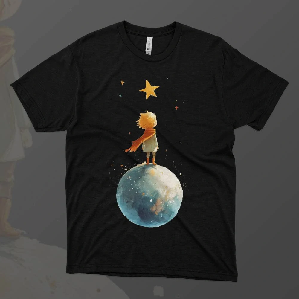 Pánské tričko - Jedna jasná hvězda - Malý princ - Le petit prince