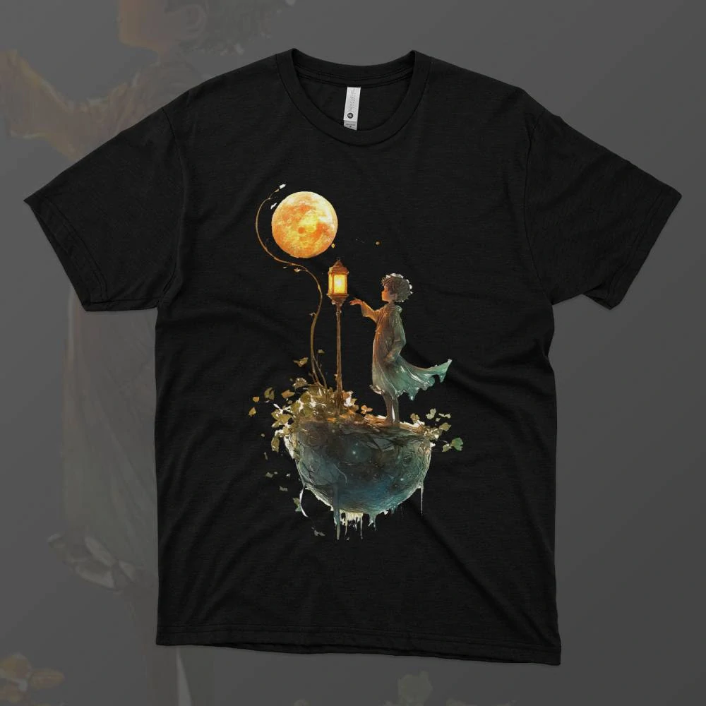 Pánské tričko - Lampářovo světlo - Malý princ - Le petit prince