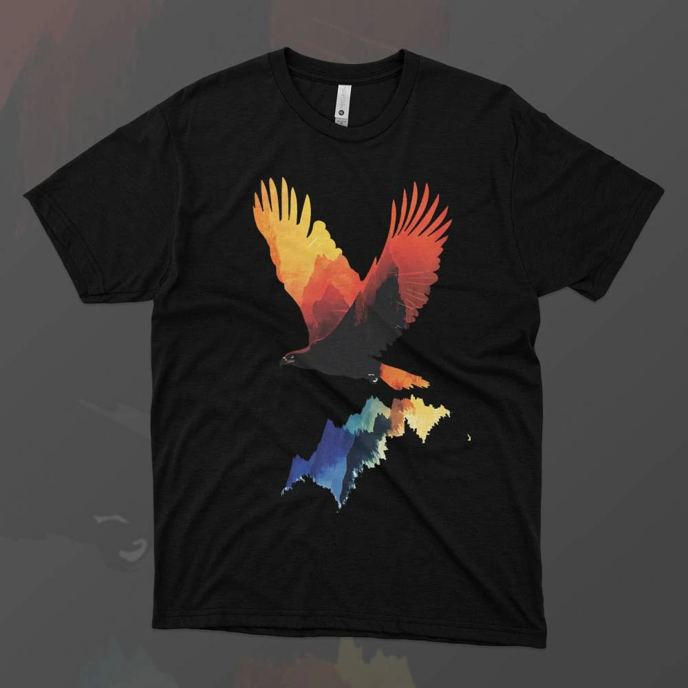 Dámské tričko - Letící dravec - Svobodná příroda