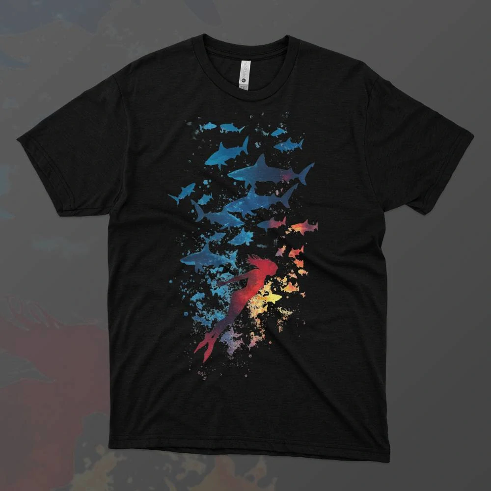 Pánské tričko - Mezi rybami - Svobodná příroda