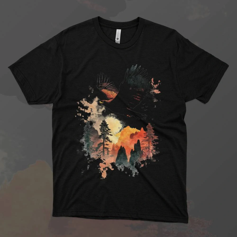 Pánské tričko -  Nebeský orel - Svobodná příroda