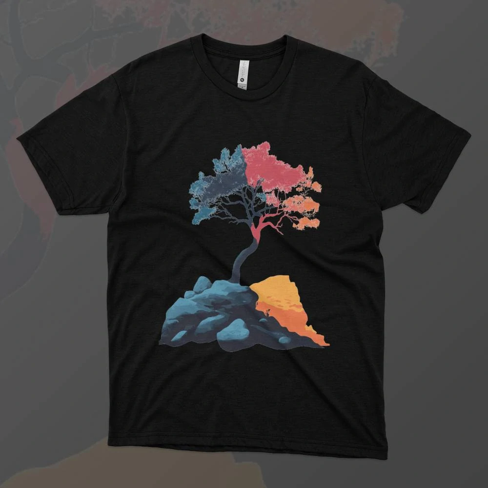 Pánské tričko - Osamělý strom - Svobodná příroda