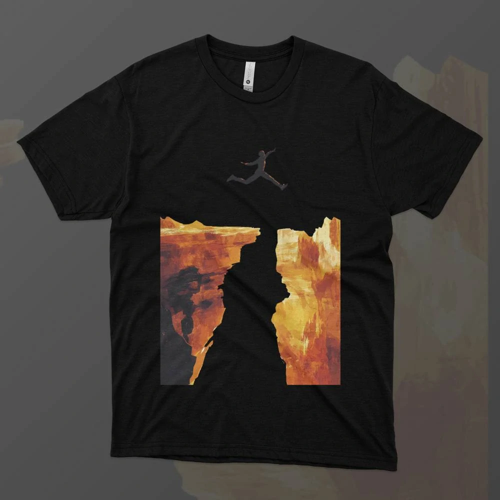 Pánské tričko - Přes kaňon - Svobodná příroda