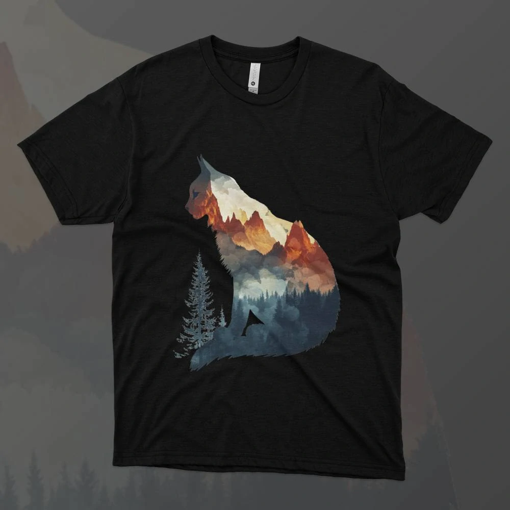 Dámské tričko - Rysí pohled - Svobodná příroda