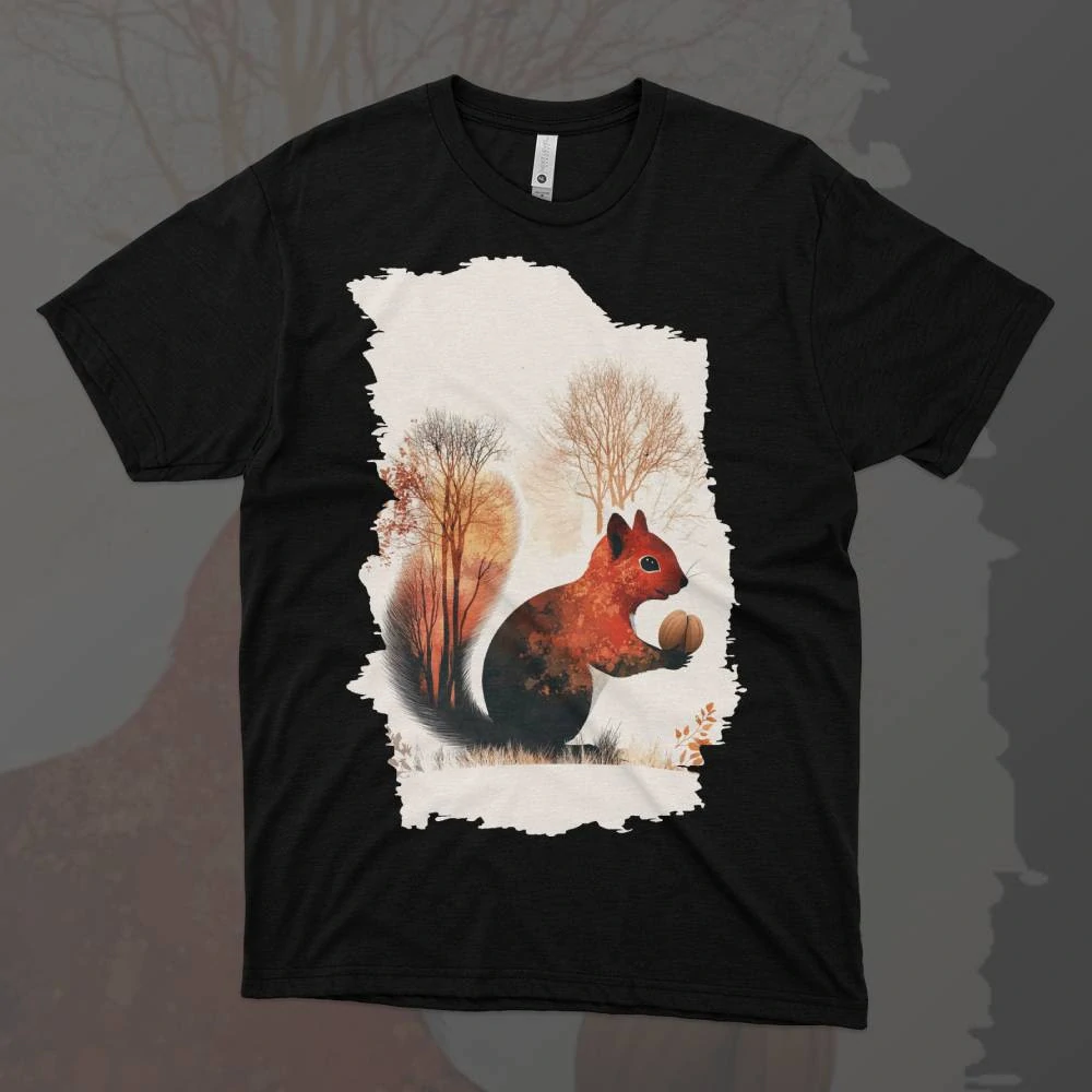 Dámské tričko - Skrýš veverky - Svobodná příroda