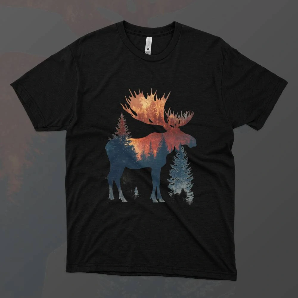 Pánské tričko - Sobí stín - Svobodná příroda