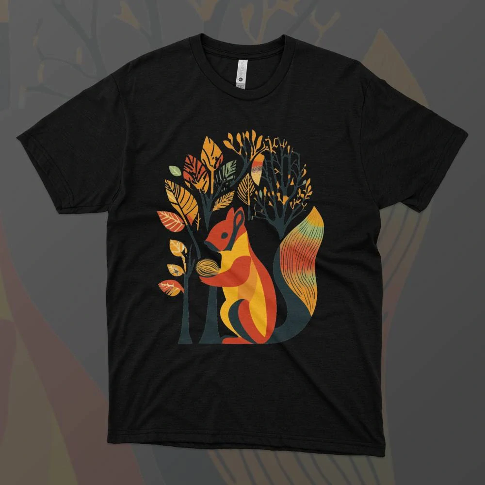 Pánské tričko - Veverčí poklad - Svobodná příroda