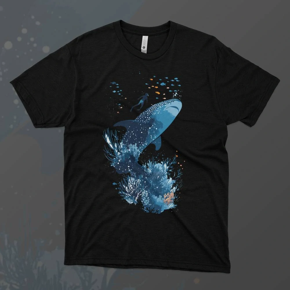 Dámské tričko - Volný potápěč - Svobodná příroda