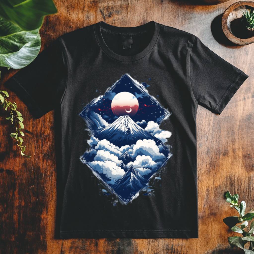 Pánské tričko - Fuji nad oblaky