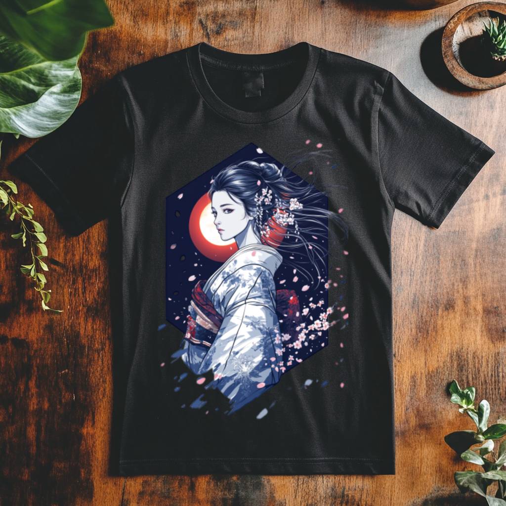 Dámské tričko - Geisha za hedvábným závojem