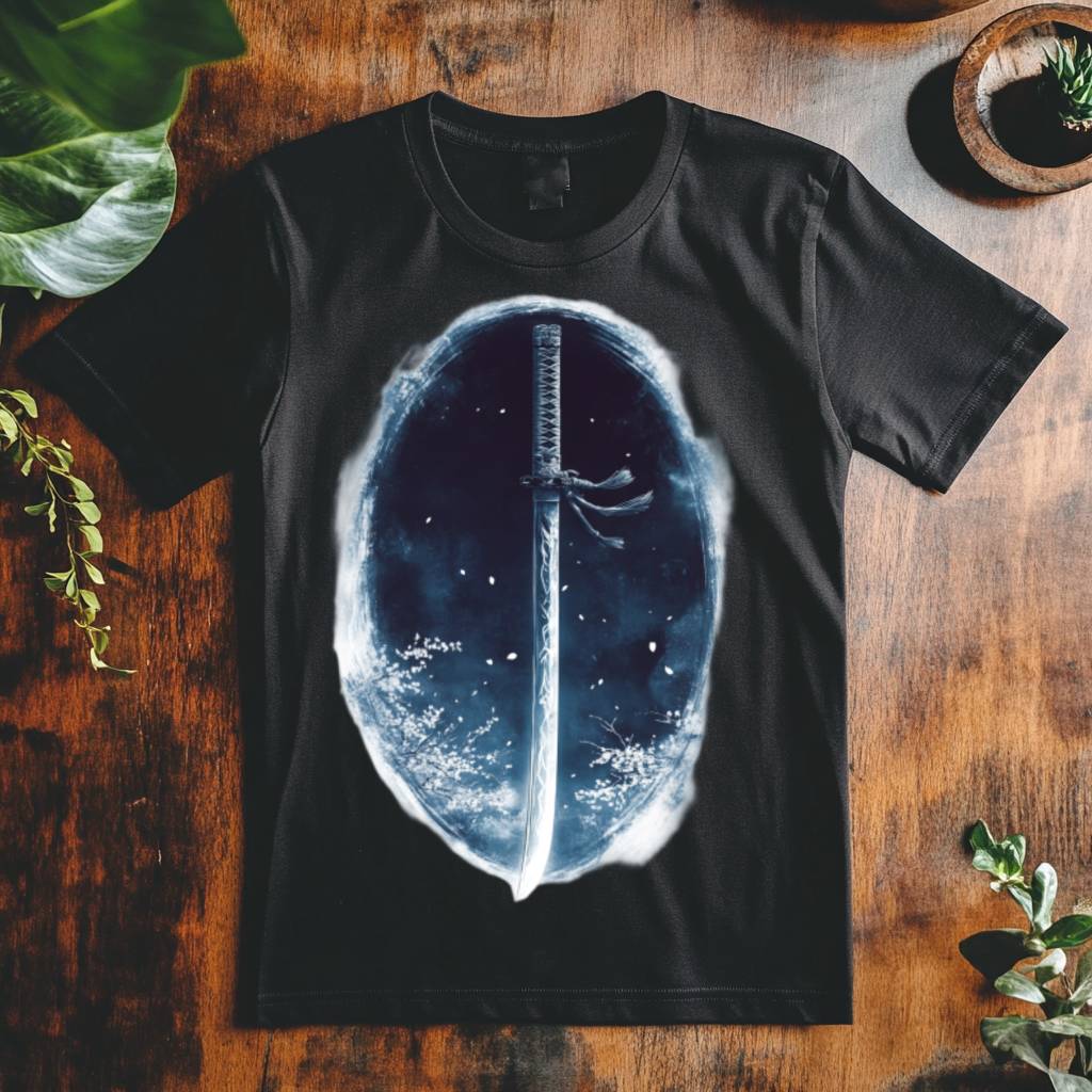 Pánské tričko - Katana zaražená do země