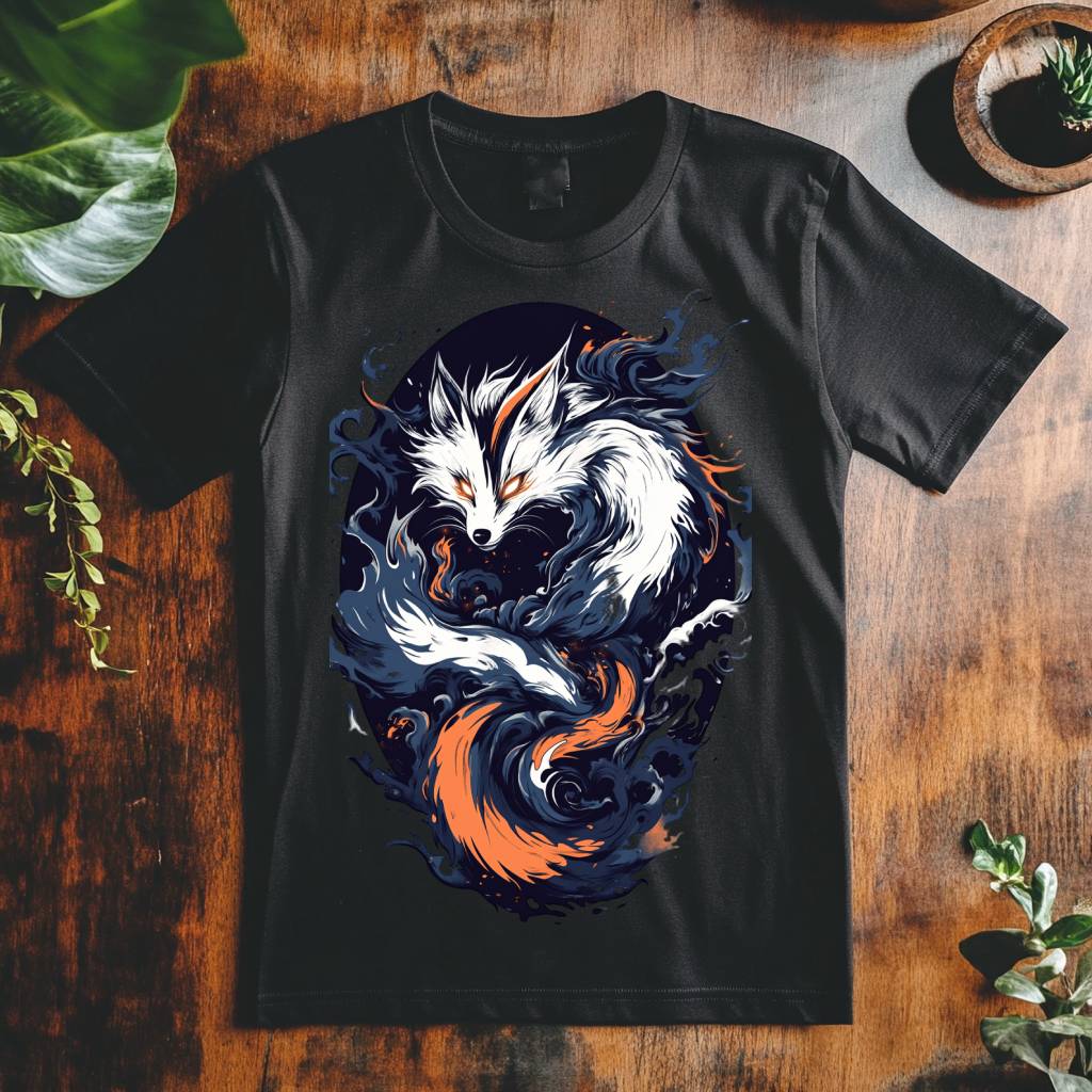 Dámské tričko - Kitsune s devíti ocasy