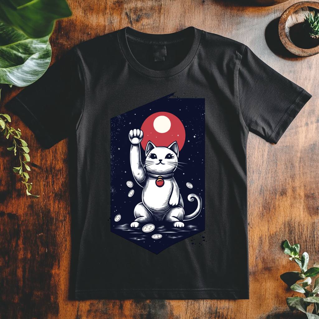 Pánské tričko - Maneki Neko pozved labku