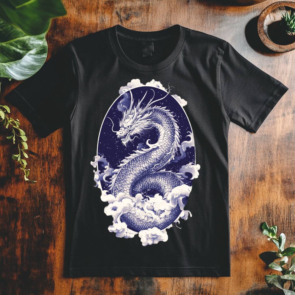 Pánské tričko - Ryu spirálující k hvězdám