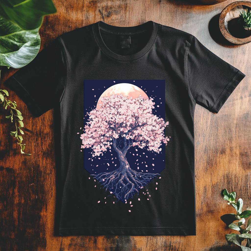 Pánské tričko - Sakura alej v květu