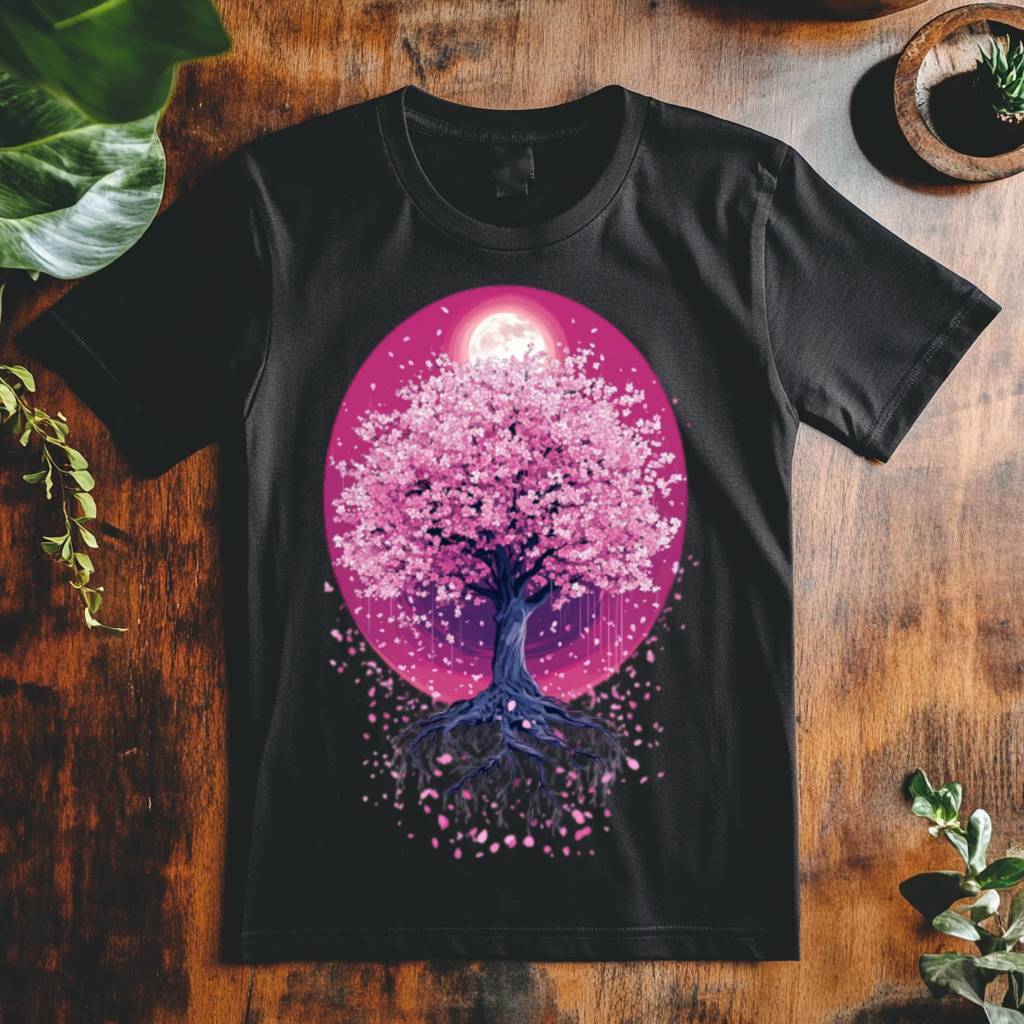 Pánské tričko - Sakura v plném rozkvětu