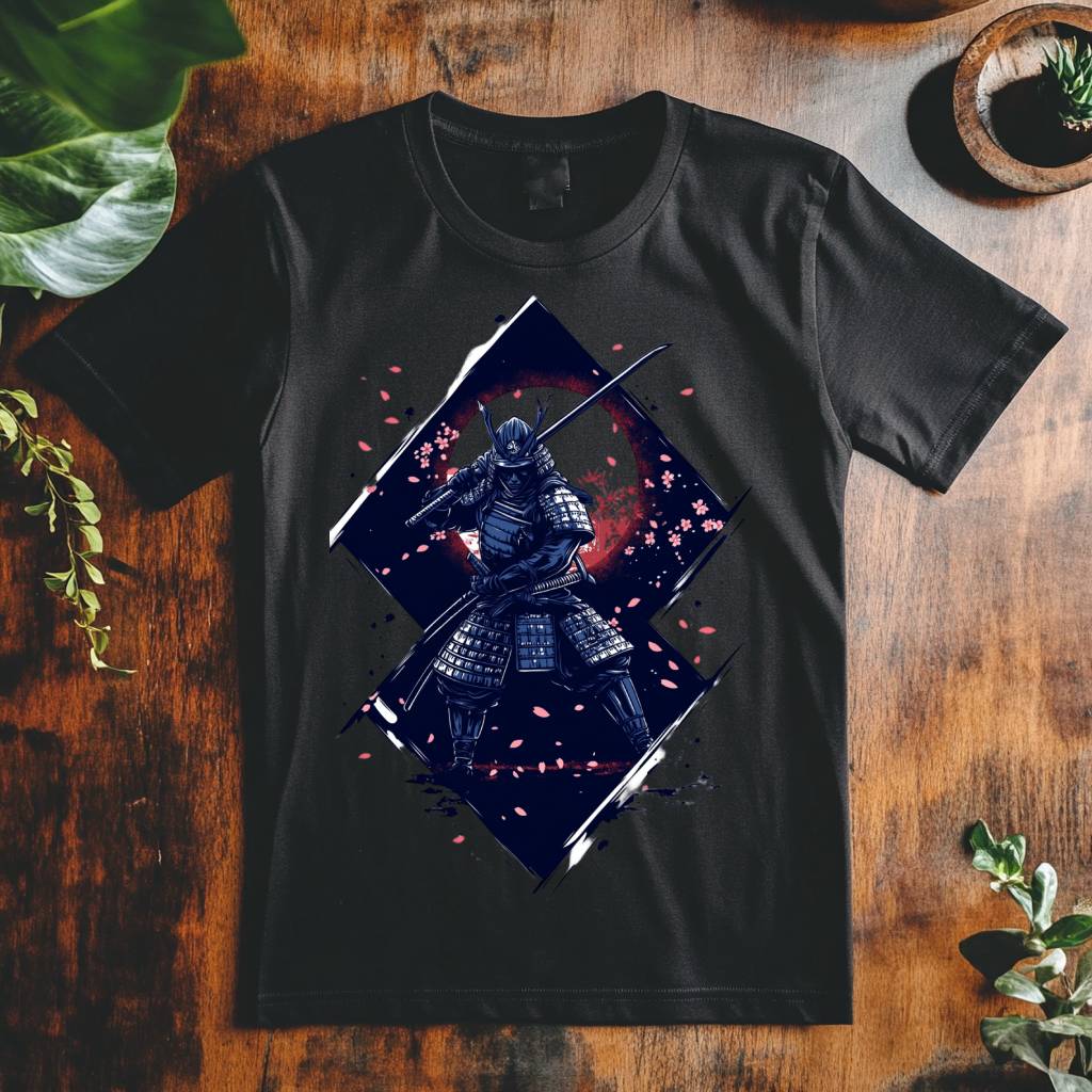 Dámské tričko - Samuraj vykovaný z oceli