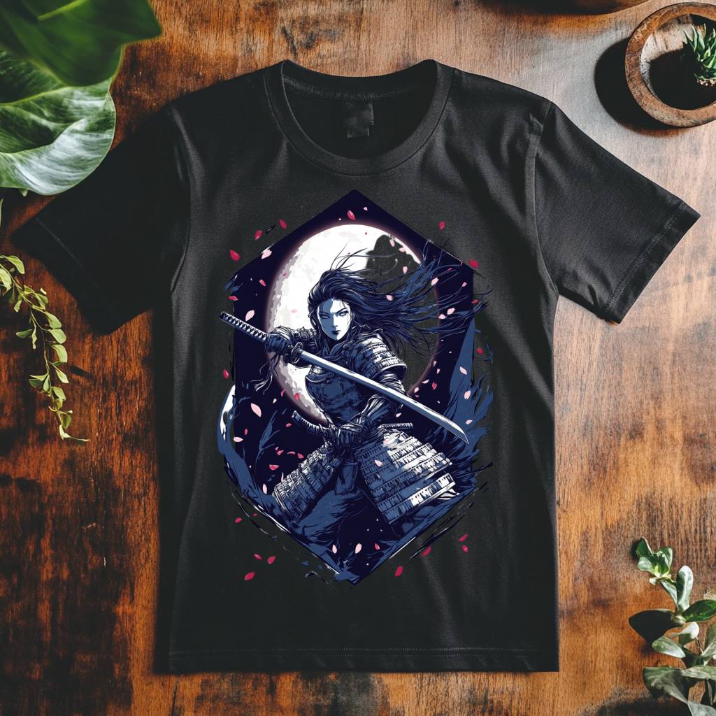 Pánské tričko - Samurajka vládkyně temnoty