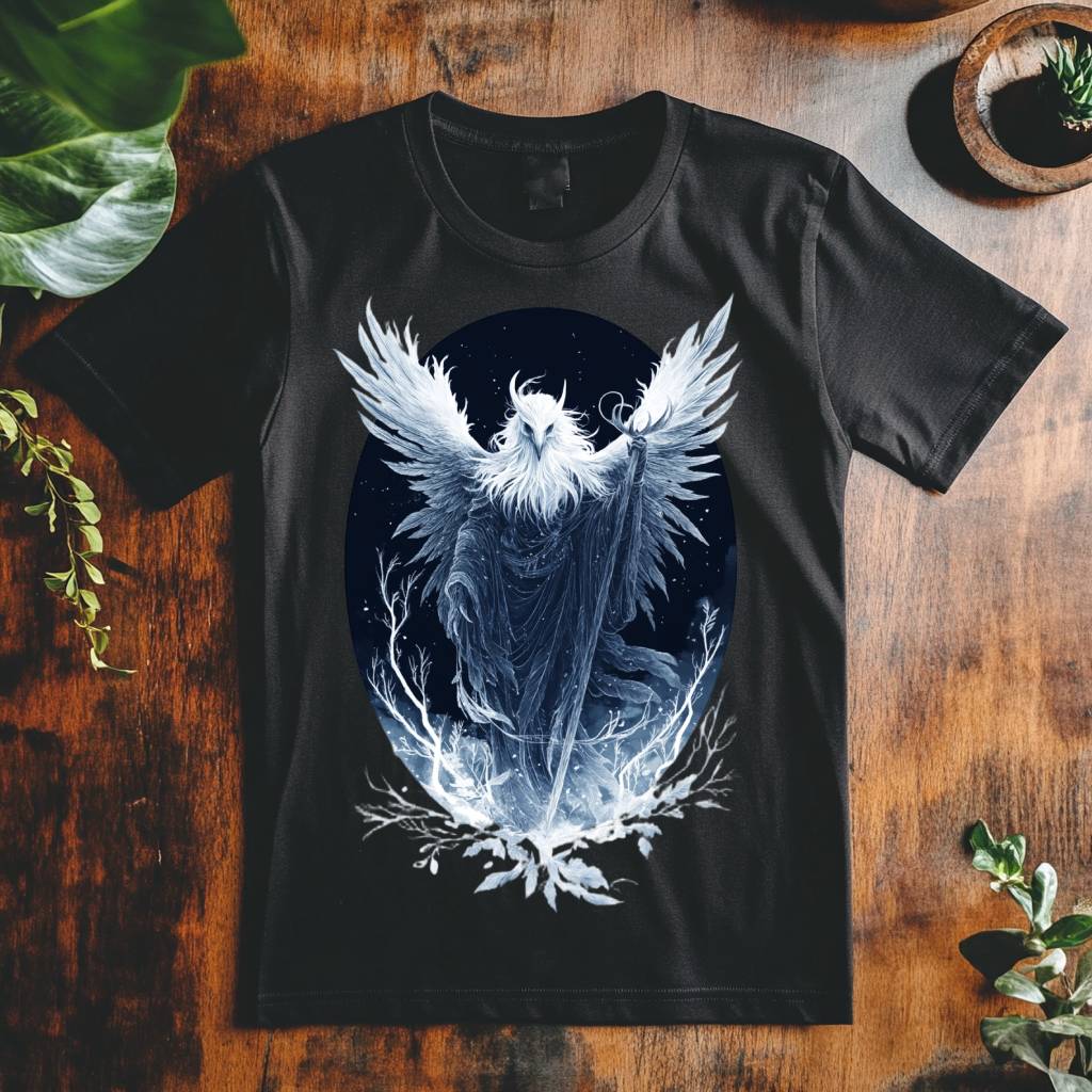 Pánské tričko - Tengu rozpíná křídla hněvu