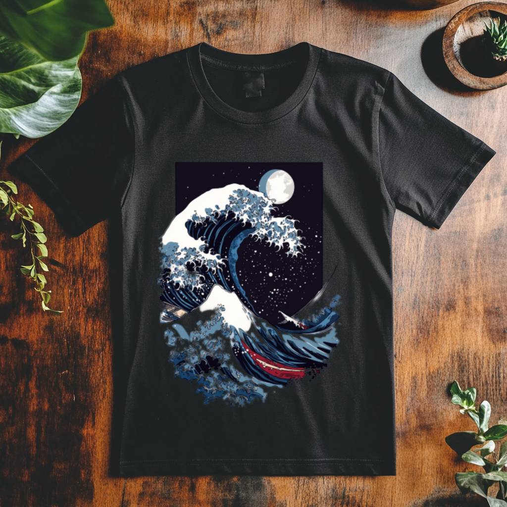 Dámské tričko - Vlna Hokusai boří nebesa