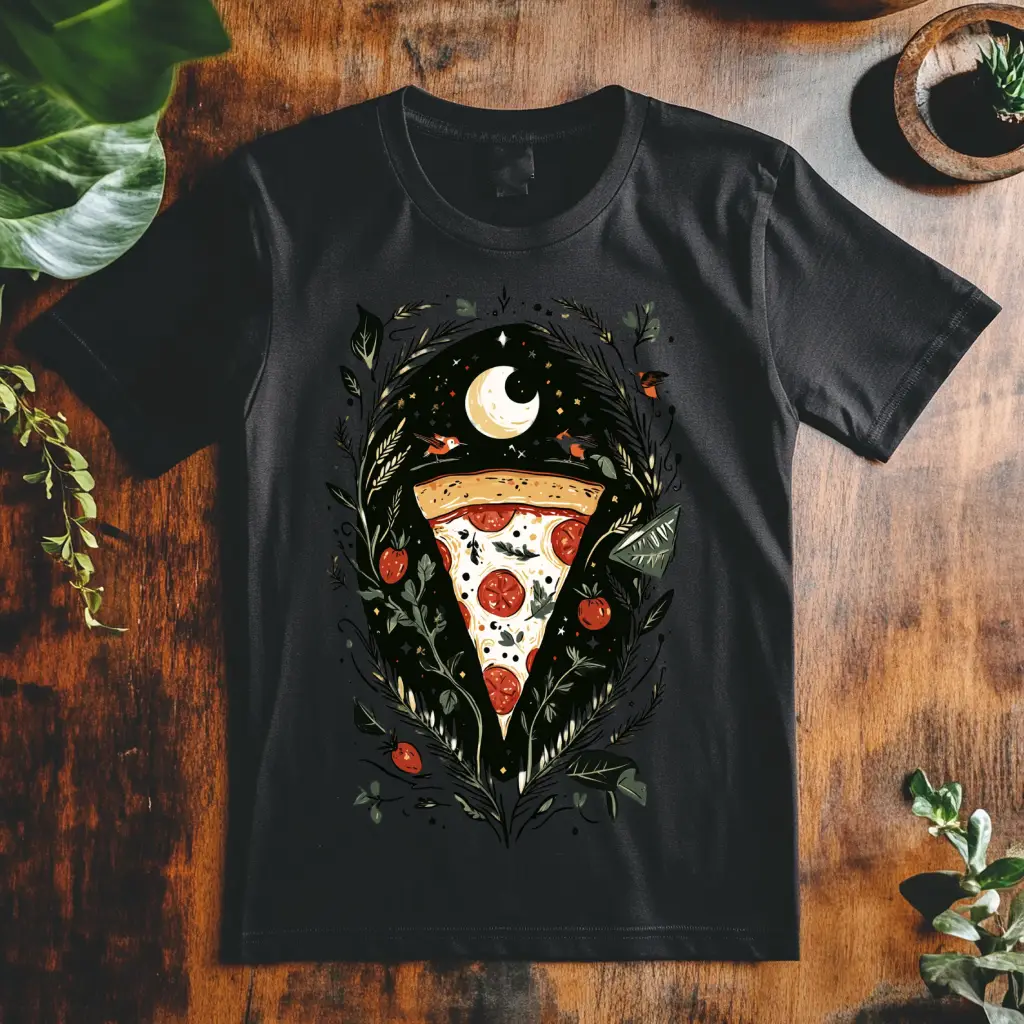 Dámské tričko - Pizza noční plátek