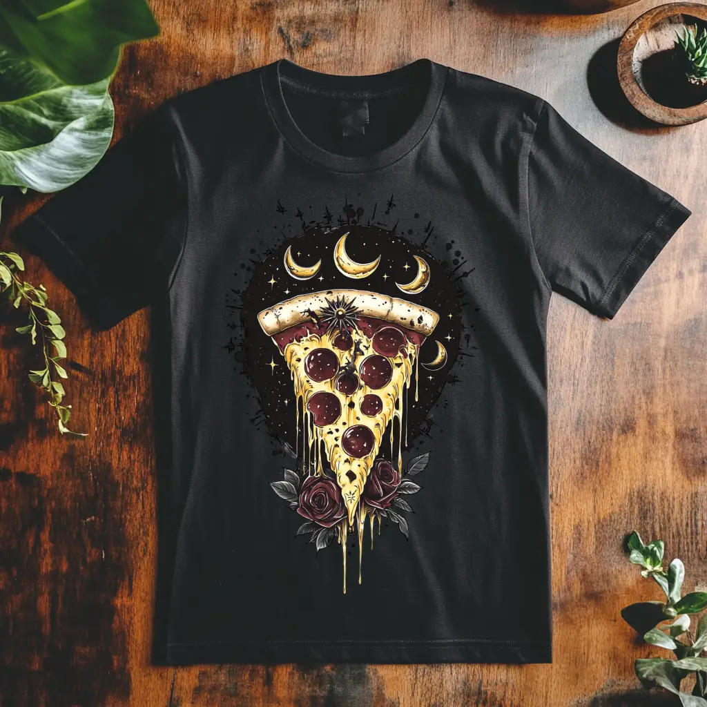 Dámské tričko - Pizza teplo večer