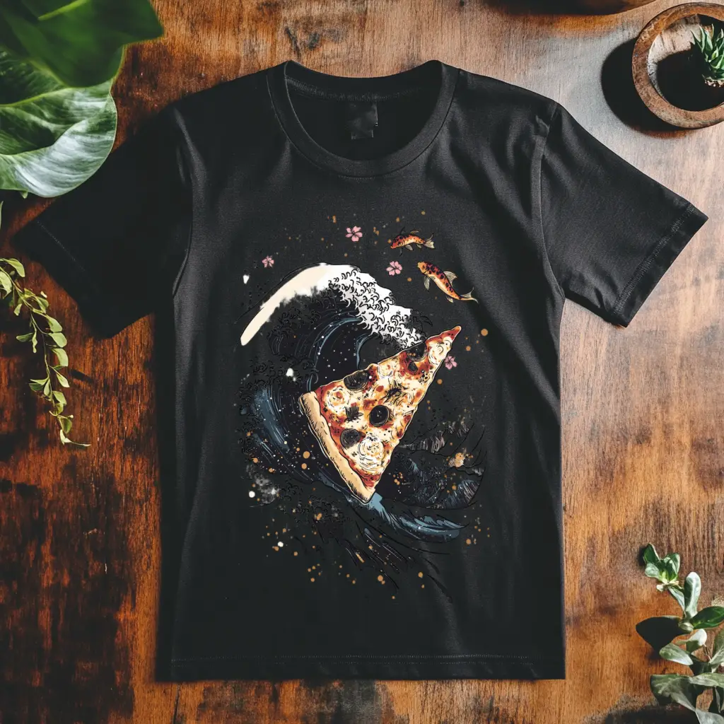 Dámské tričko - Pizza zlatá kůrka