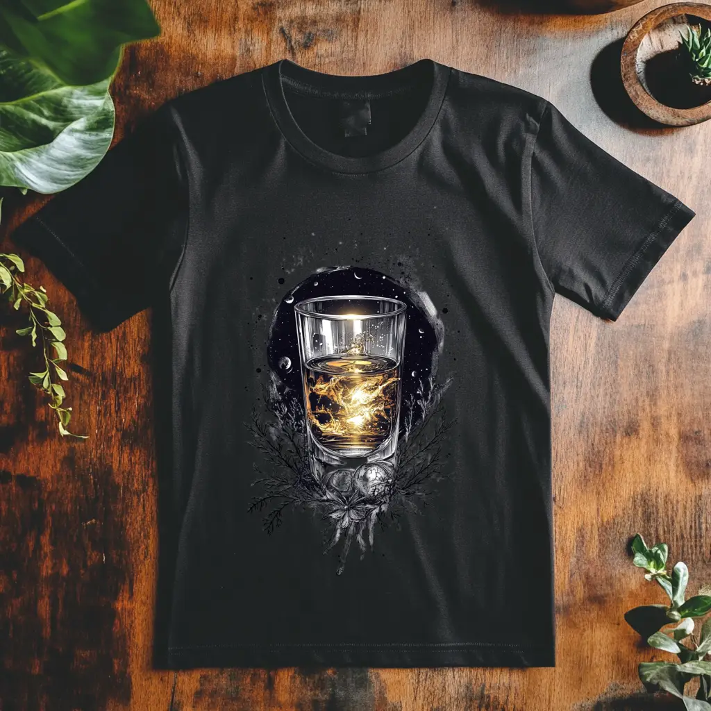 Pánské tričko - Vodka ledový vesmír