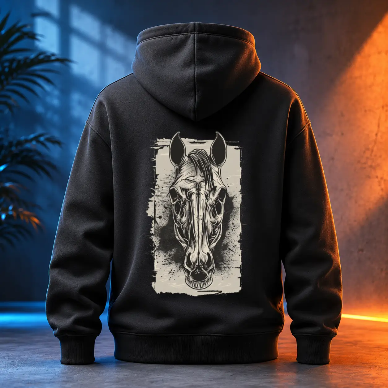 Unisex mikina - Dark Horse Skeleton