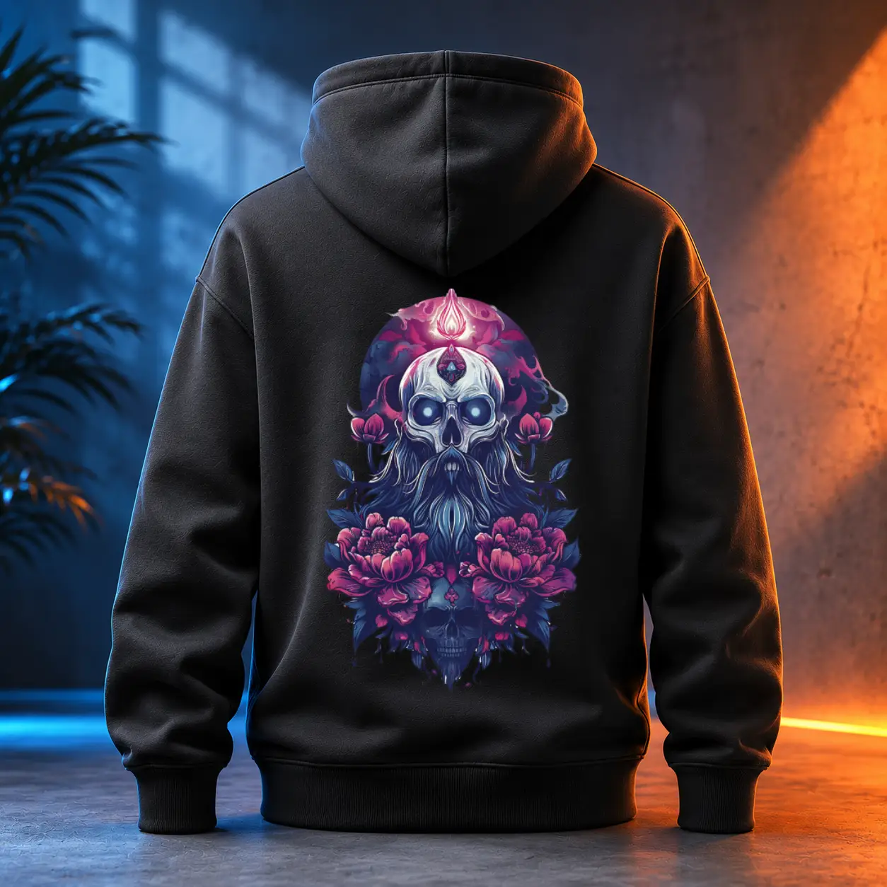 Unisex mikina - Graveyard Skull