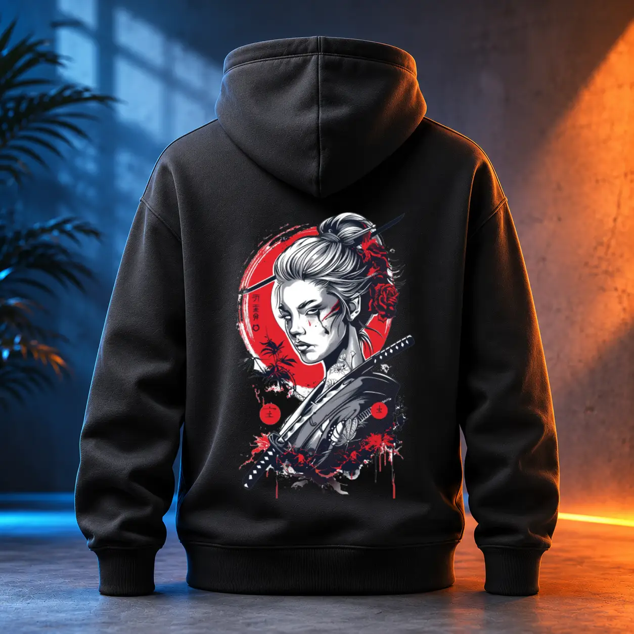 Unisex mikina - Japanese Samurai Girl