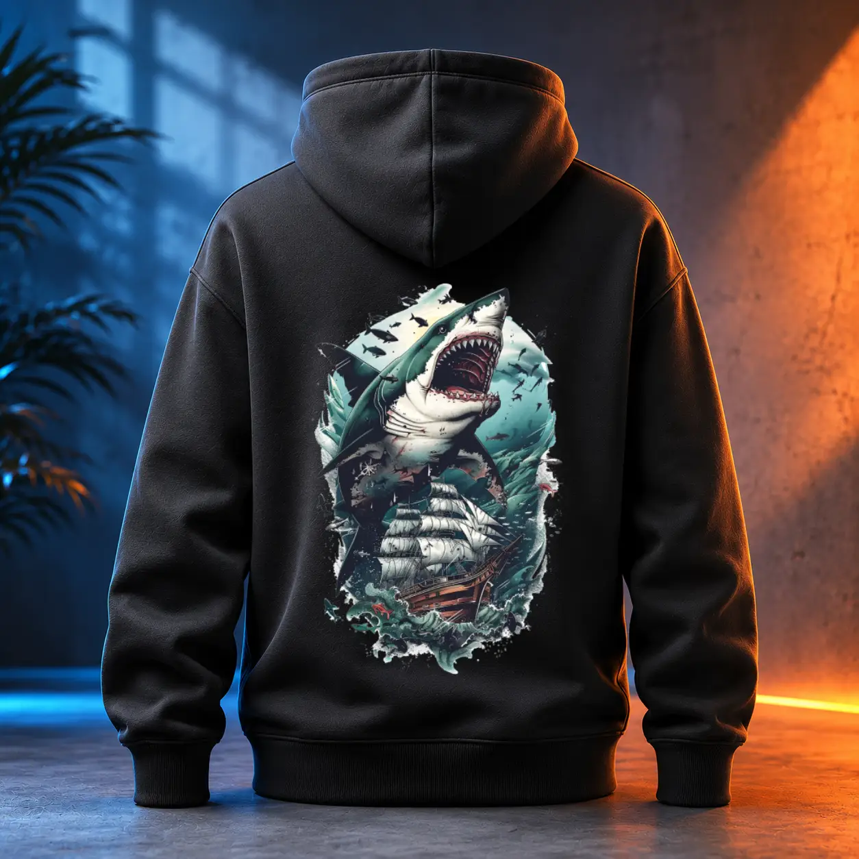 Unisex mikina - Giant Shark