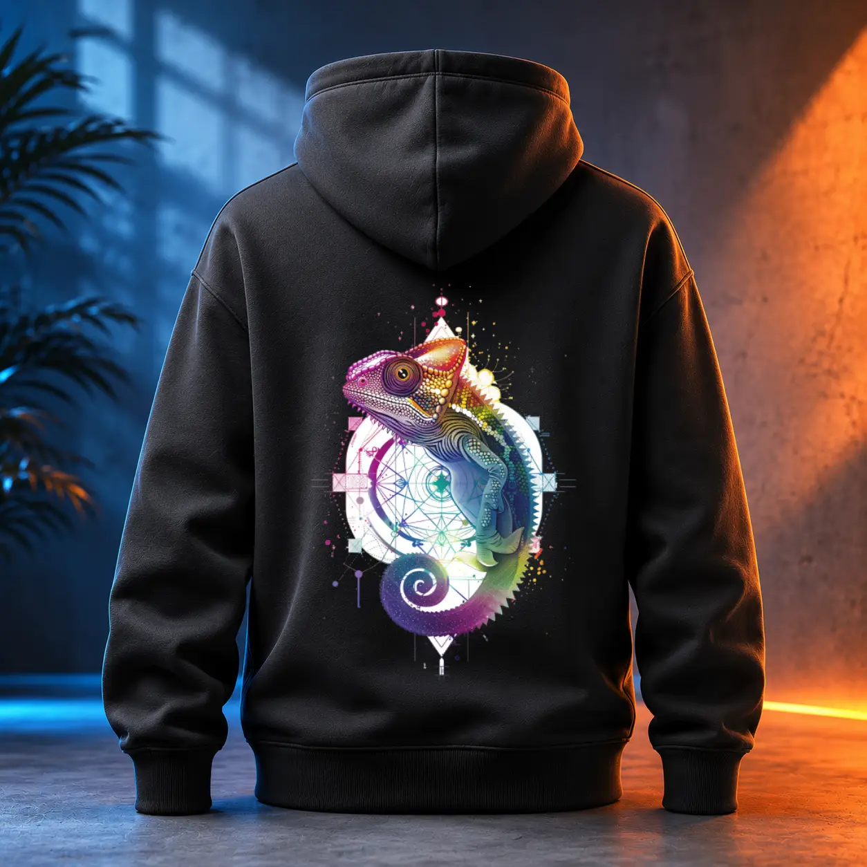 Unisex mikina - Spectral Chameleon