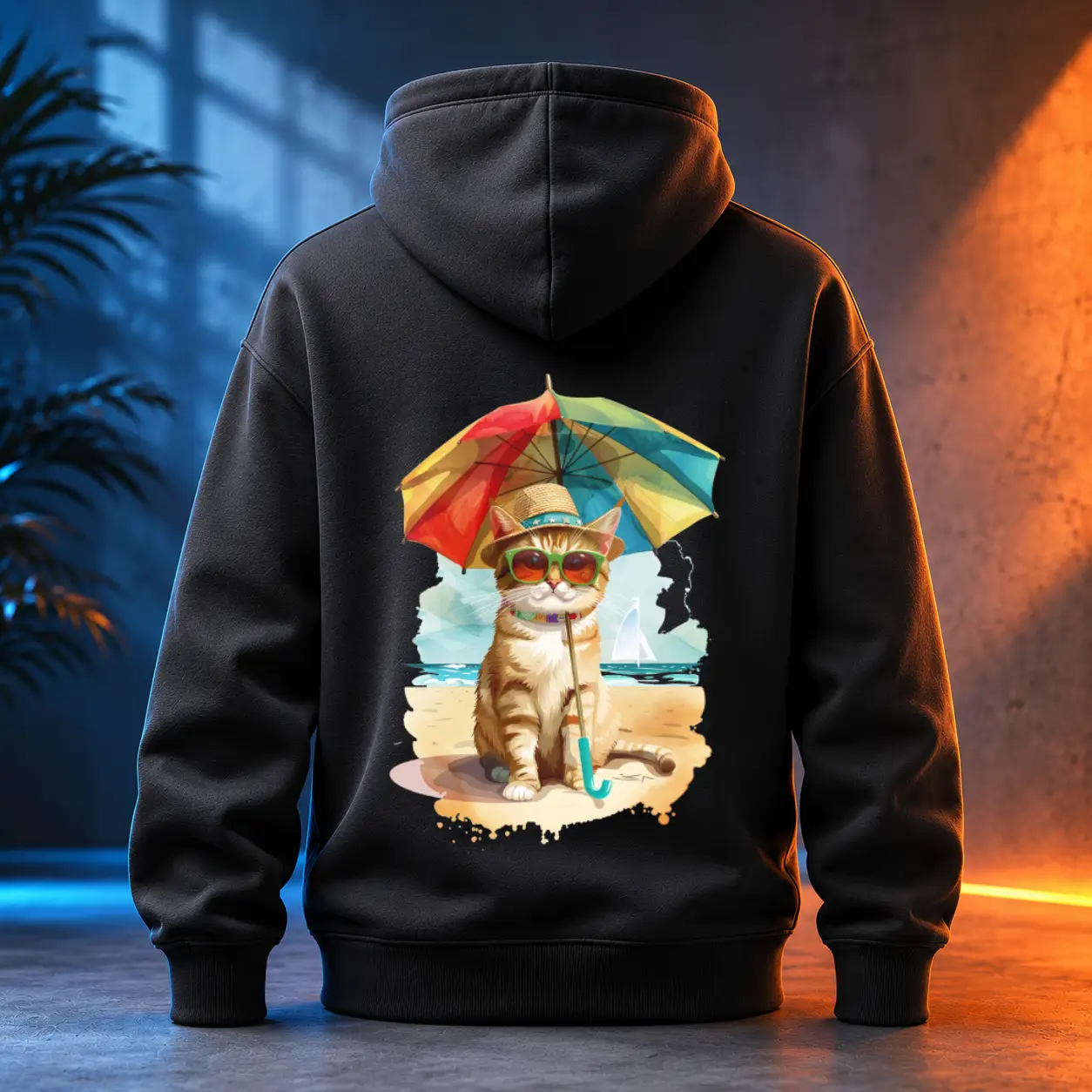 Unisex mikina - Beach Cat