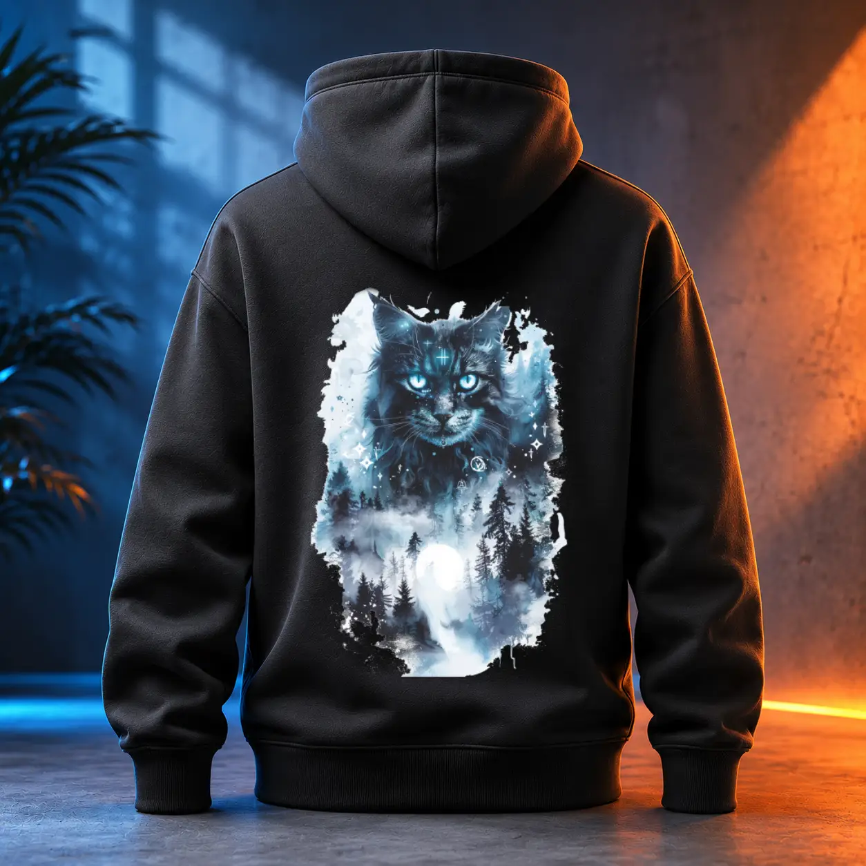 Unisex mikina - Mysterious Cat