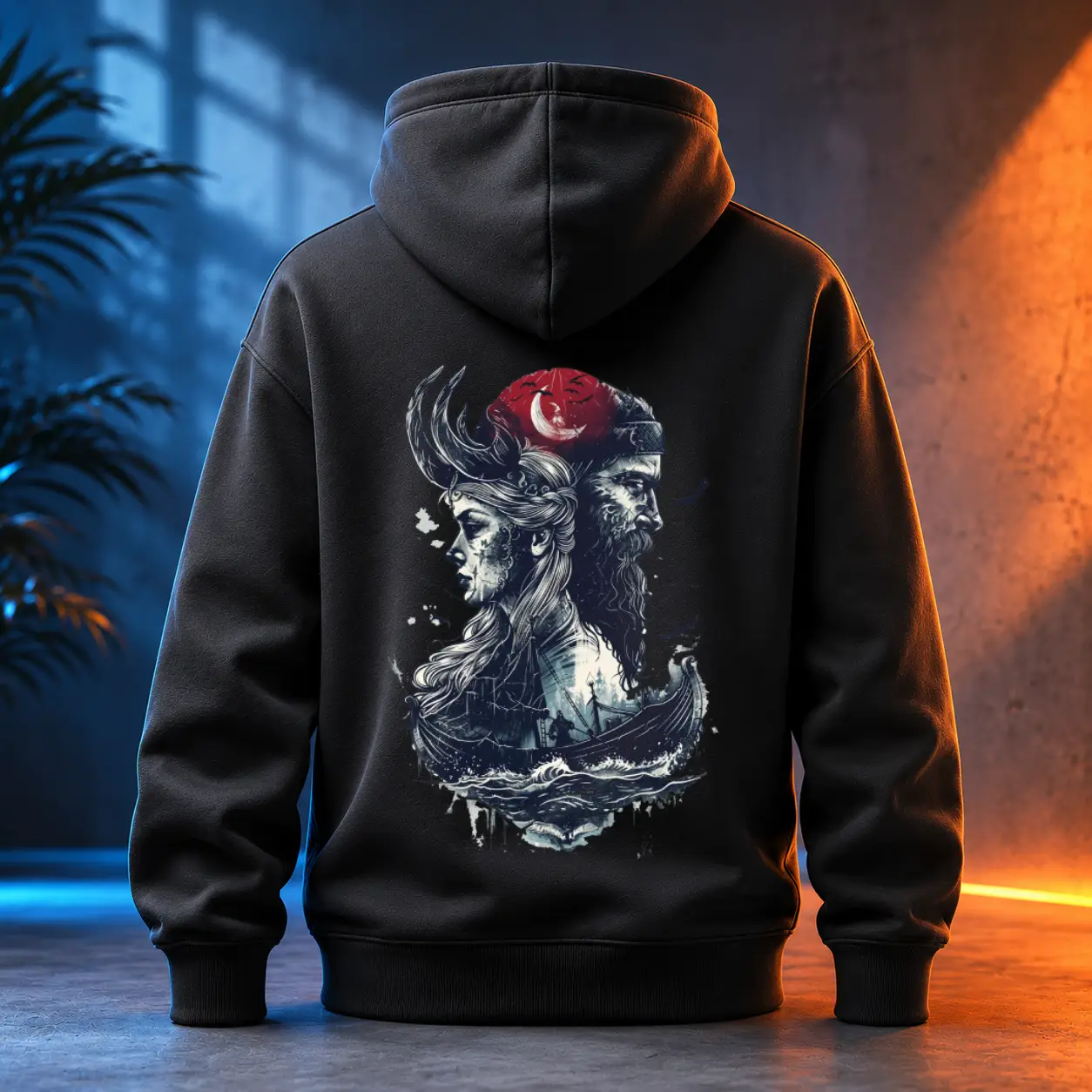 Unisex mikina - Úsvit Vikingského páru
