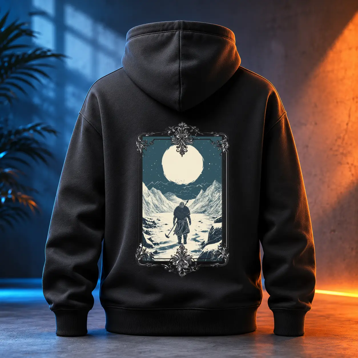 Unisex mikina - Viking na mrazivém Severu