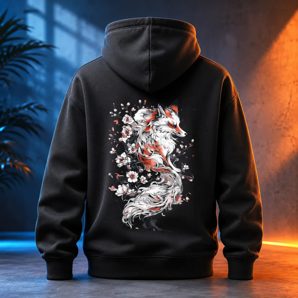 Unisex mikina - Sakura liška