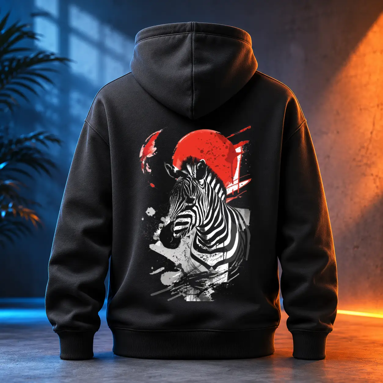 Unisex mikina - Zebra v Japonsku