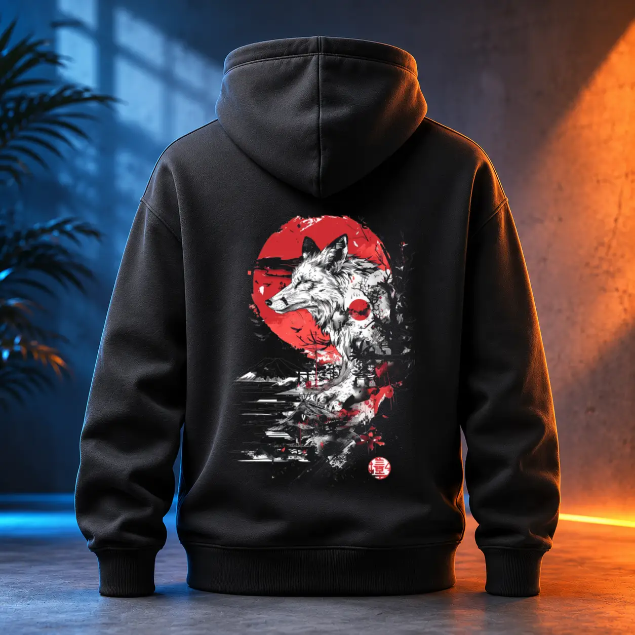 Unisex mikina - Temná Kitsune