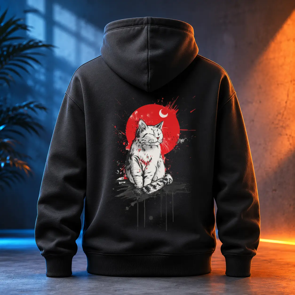 Unisex mikina - Kočka štěstí Maneki