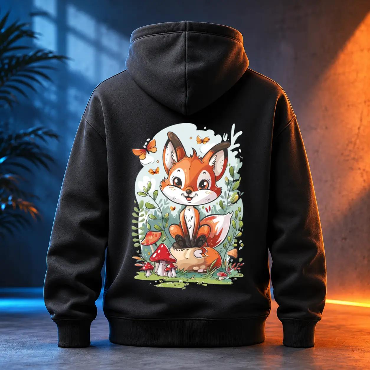 Unisex mikina - Lesní hravá liška