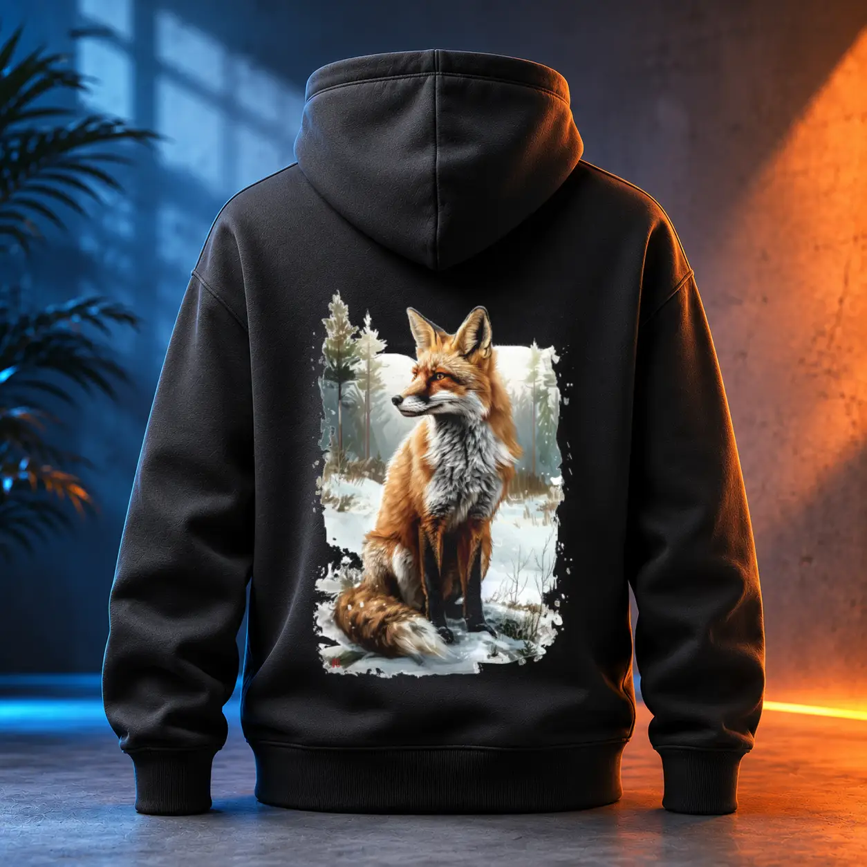 Unisex mikina - Liška v přírodě